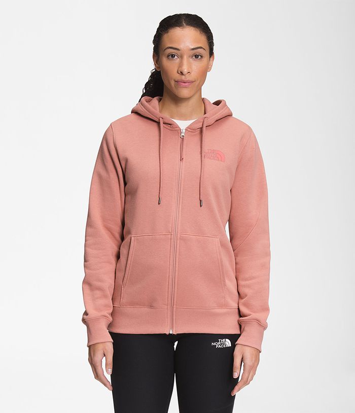 The North Face Hoodie Dames Half Dome Full Rits RNTC32594 - Roze